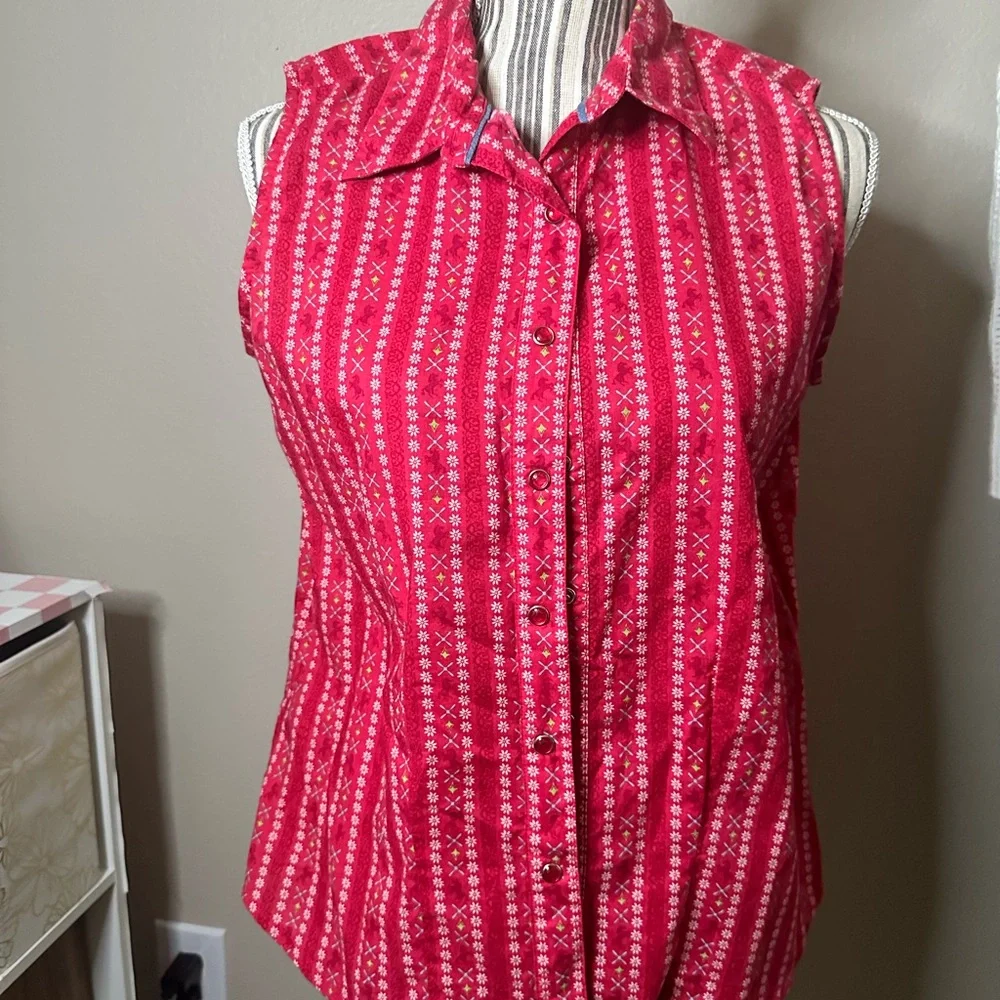 Women’s vintage wrangler blue shirt size medium - Picture 2 of 5